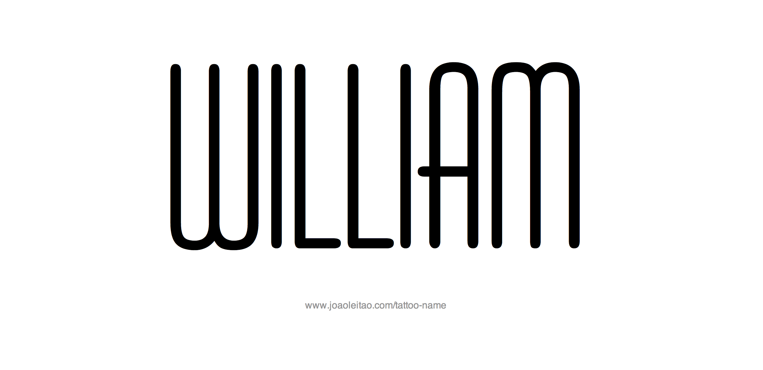 William Name Tattoo Designs